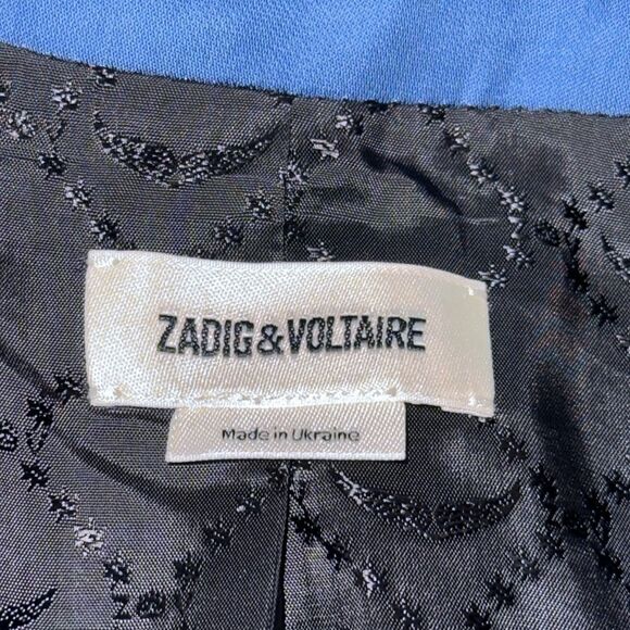 New Zadig & Voltaire Victor Paisley Blazer Small/ Fr 36 - Picture 11 of 16
